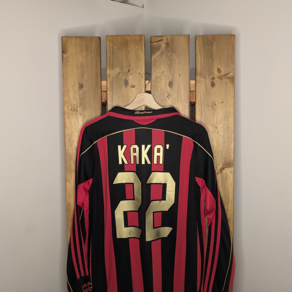 Black and Red Striped Soccer Jersey